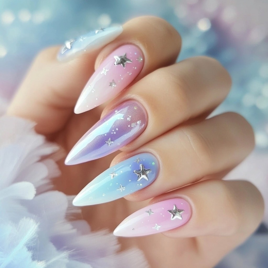 1. Pastel Dreamscape (Unicorn Nail Design Ideas) - Unicorn Nail Design Ideas