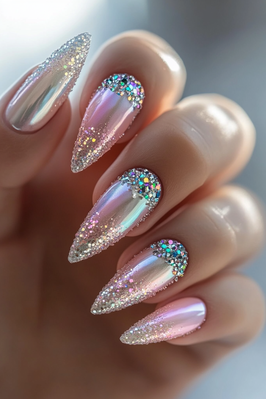 6. Crystal Unicorn Fantasy (Unicorn Nail Design Ideas) - Unicorn Nail Design Ideas