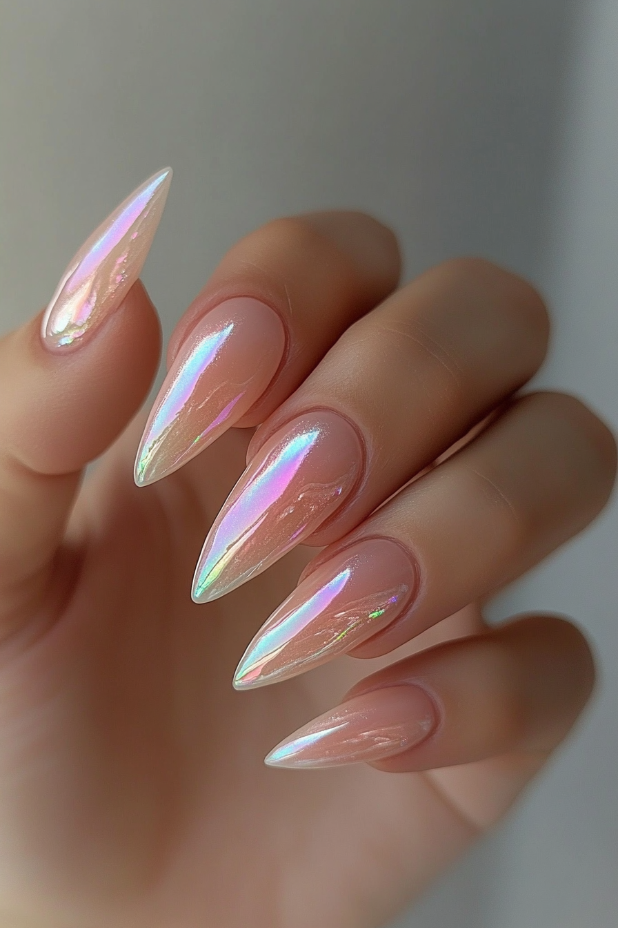 8. Iridescent Fairy Hooves (Unicorn Nail Design Ideas) - Unicorn Nail Design Ideas