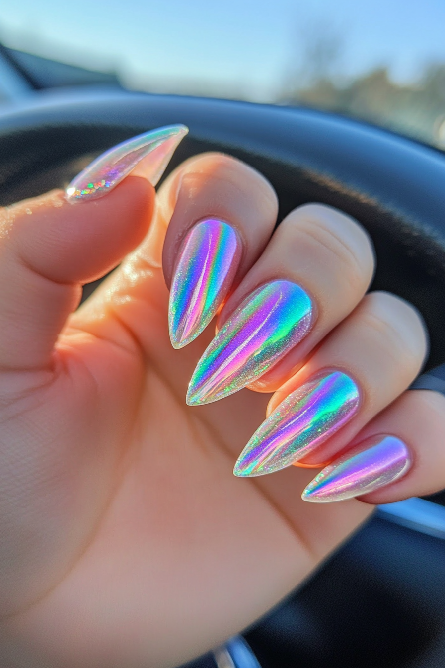 25. Magical Gemstone Fantasy (Unicorn Nail Design Ideas) - Unicorn Nail Design Ideas